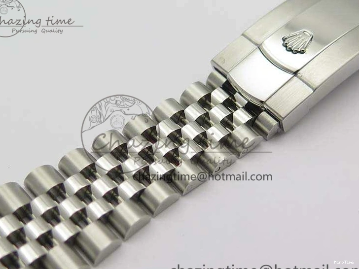 MiroTime 0204 DateJust Smooth Bezel SS Noob 1:1 Best Edition Gray Sticks Dial On Jubilee Bracelet A Packable 3505